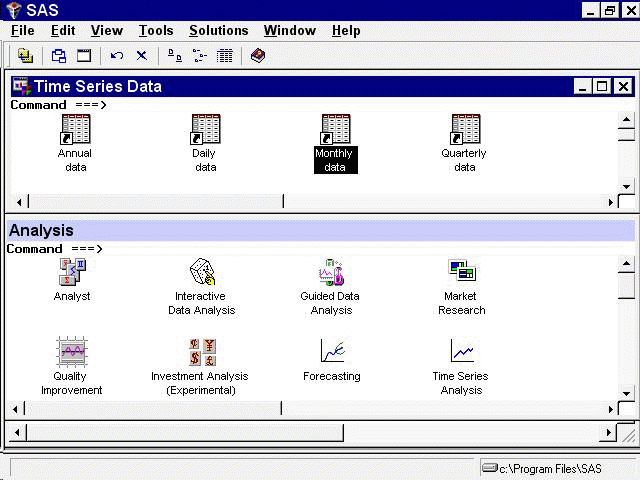 Drag and Drop on the SAS Desktop