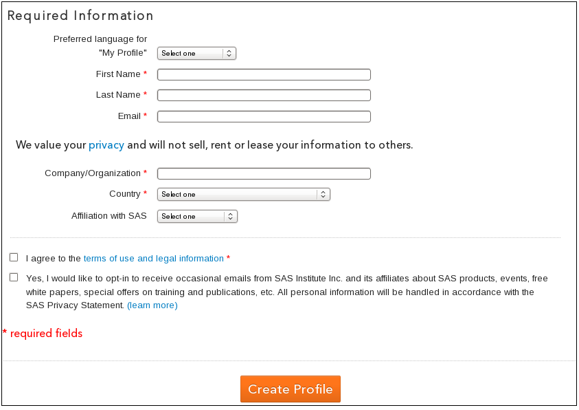 Set Up a Profile on the SAS Technical Support Website :: SAS(R) 9.4 ...