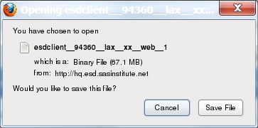 Opening dialog box