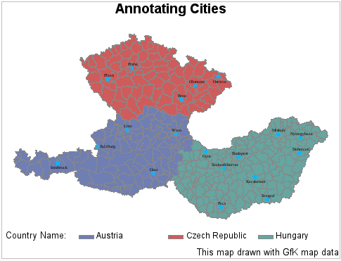 Producing a Choropleth Map with Annotated Cities Using GfK Map Data
