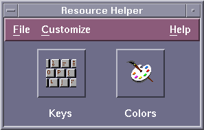 Main Window for Resource Helper