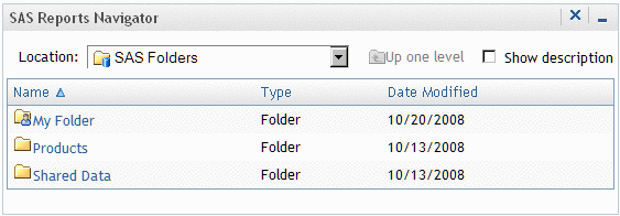 Sample Navigator Portlet