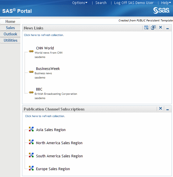 Sample Personalized Portal