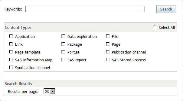 Portal Search Tool