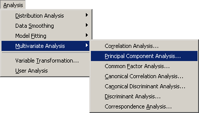 Selecting the Principal Component Analysis