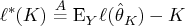\ell^*(k) \stackrel{a}{=} {\rm e}_y \ell(\hat{\theta}_k) - k 