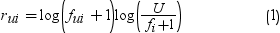 formula for Equation 1