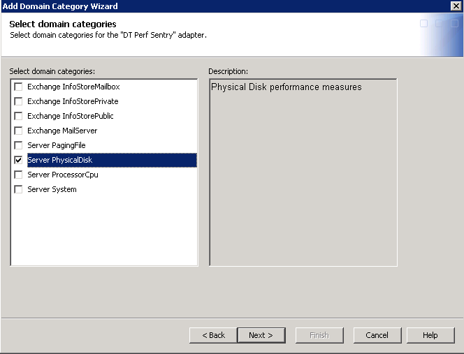 Select Additional Domain Categories