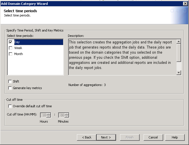 Select time periods