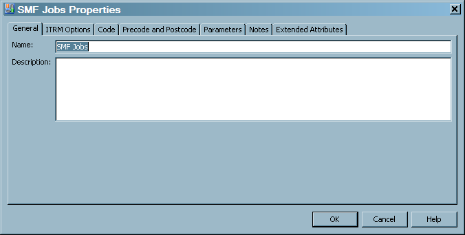 General Tab of an Aggregation Transformation