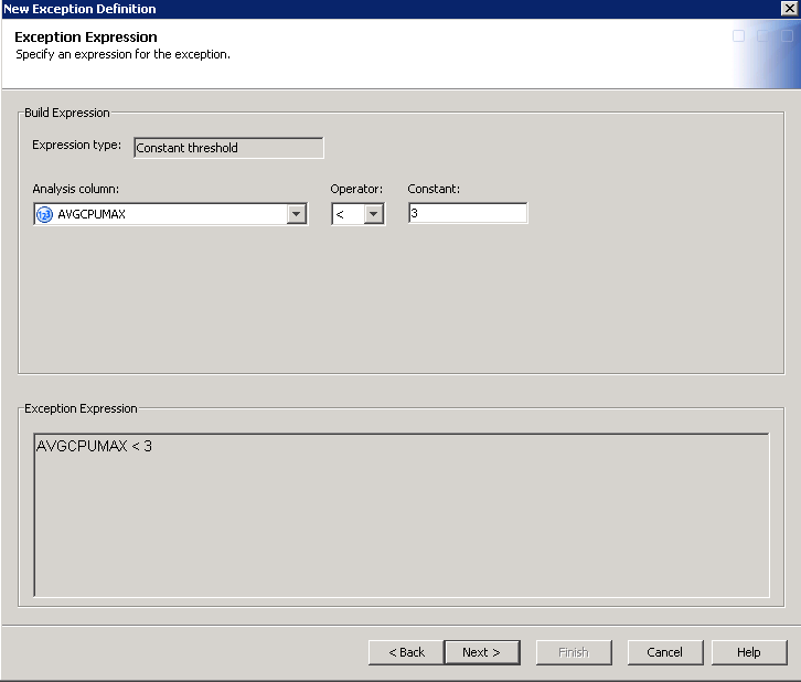 Constant Threshold Expression Page