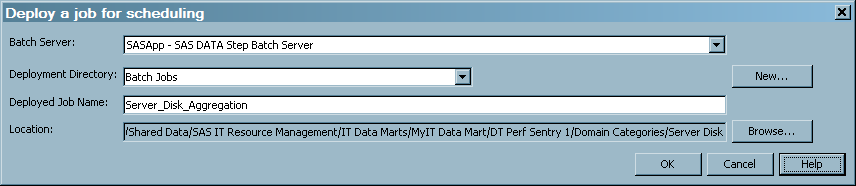 Deploying a Windows or UNIX Job for Scheduling