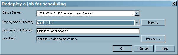 Redeploying a Windows or UNIX Job