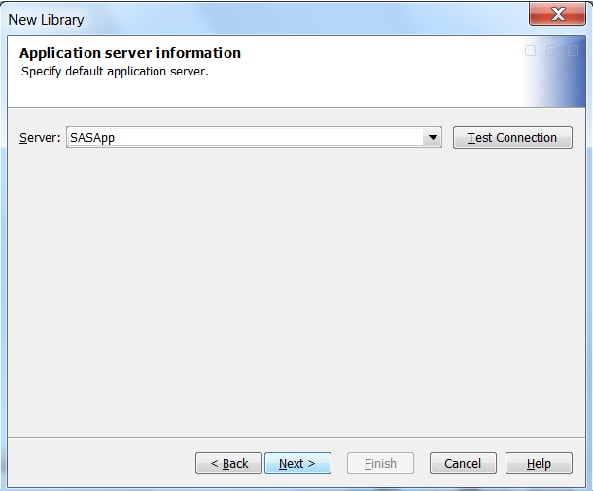 SAS Application Server Information