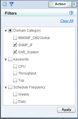 Two filter variables selected within a single filter group