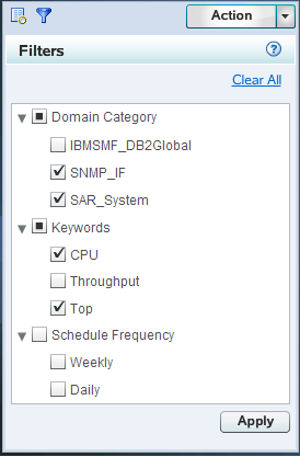 Multiple filter variables selected across multiple filter groups