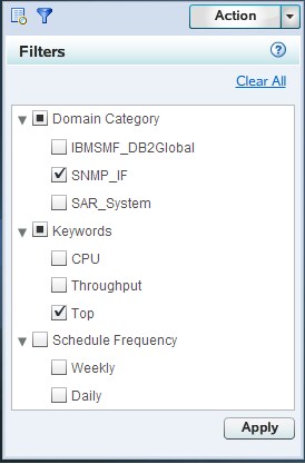 Two filter variables selected across two filter groups