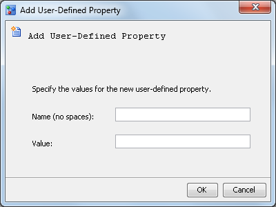 Add User-Defined Property Window