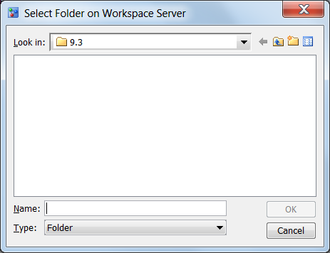Select report folder location on SAS Workspace Server for the Model Retrain Task