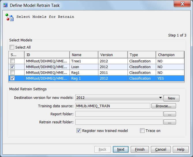 Define Model Retrain Task