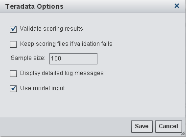 Database Options dialog box