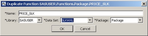 The Duplicate Function Dialog Box