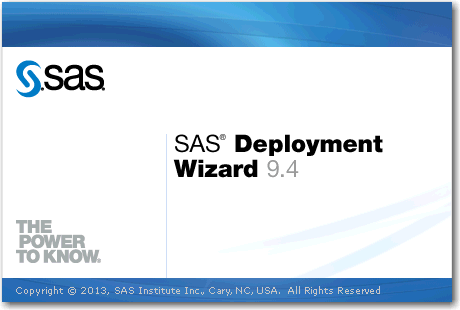 SAS Deployment Wizard splash screen (second instance)
