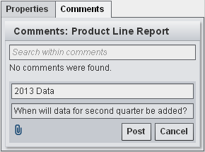 Adding a Comment in SAS Visual Analytics Viewer
