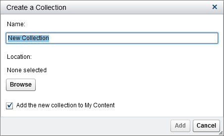 Create a Collection Window for the Object Inspector