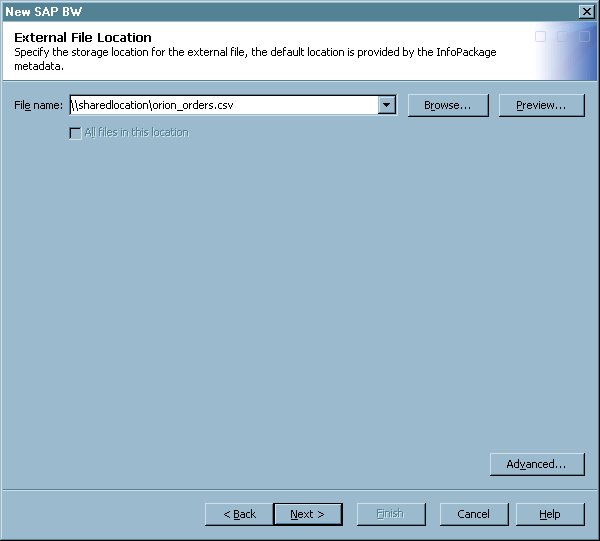 External File Location Page 