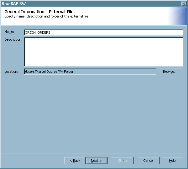 General Information - External File Page 