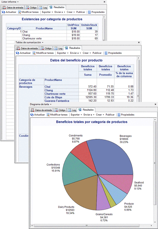 Informes y diagramas realizados en esta guía de aprendizaje