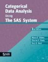 Categorical Data Analysis Using the SAS System, Second Edition