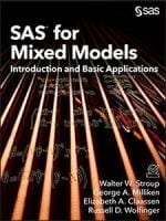 Book cover of SAS for Mixed Models
