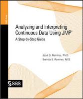 Analyzing and Interpreting Continuous Data Using JMP: A Step-by-Step Guide