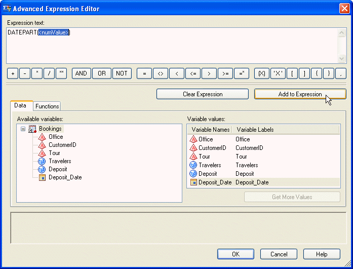 Editor screen shot