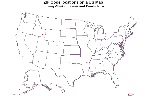 Map United States Including Hawaii Support