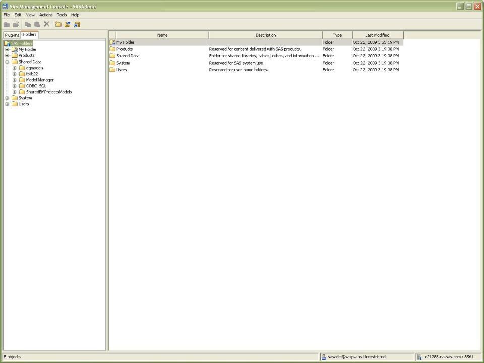44514 Setting the default SAS® Management Console storage folder in