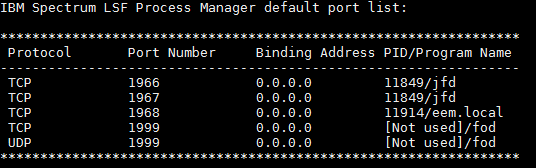 pmportcheck output