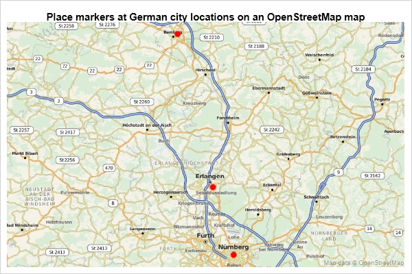 OpenStreetMap (OSM) map