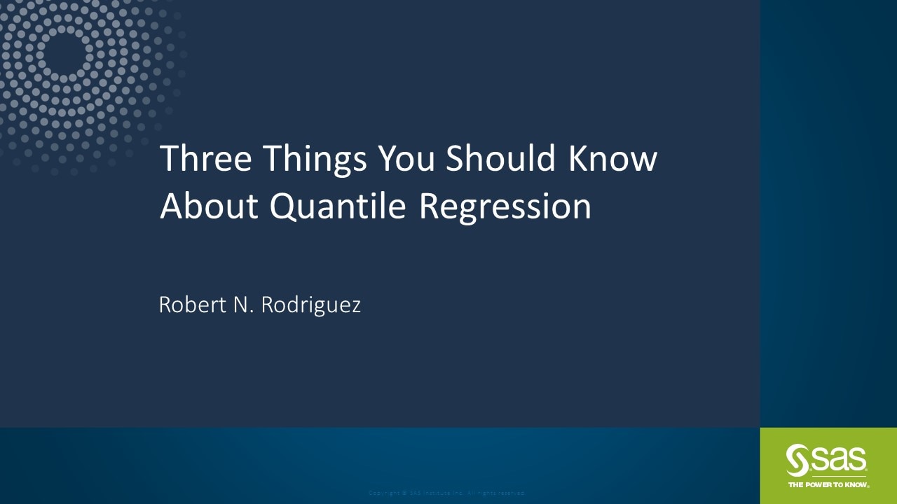 Three Things You Should Know about Quantile Regression