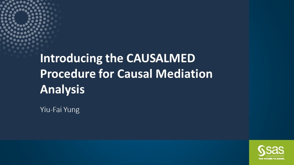 Introducing the CAUSALMED Procedure for Causal Mediation Analysis