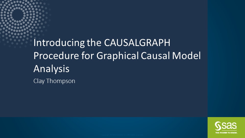 CAUSALGRAPH Procedure for Graphical Causal Model Analysis