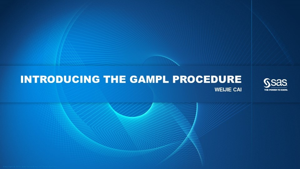 Introducing the GAMPL Procedure