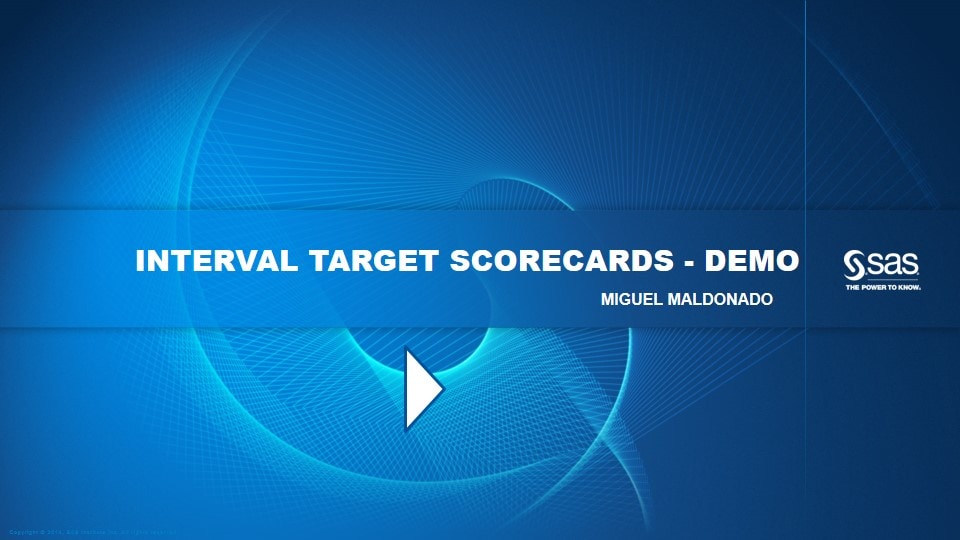 Interval Target Scorecards - Demo