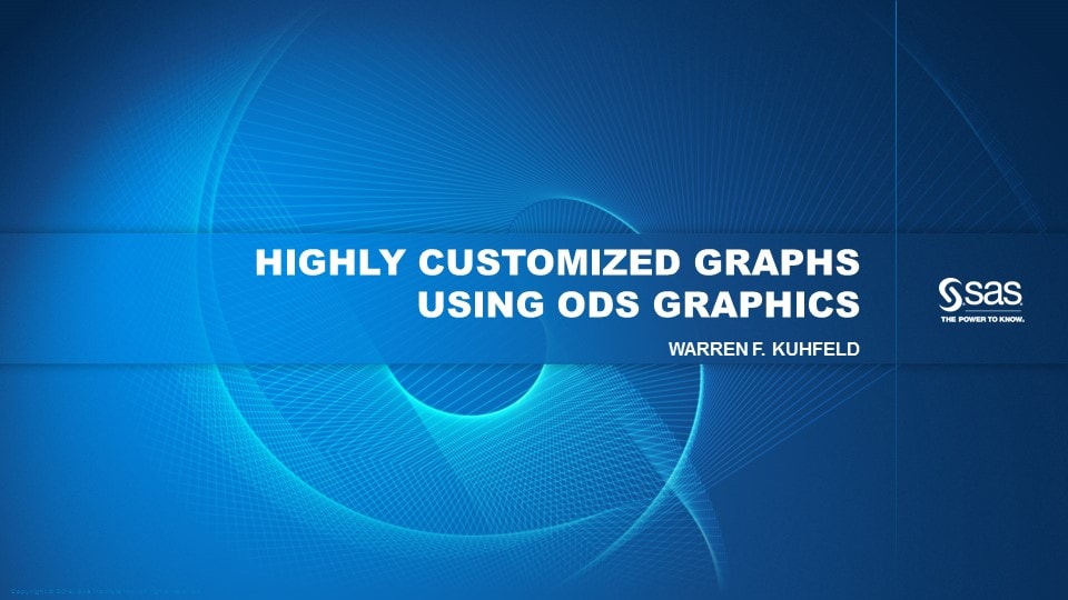 Highly Customized Graphs Using ODS Graphics