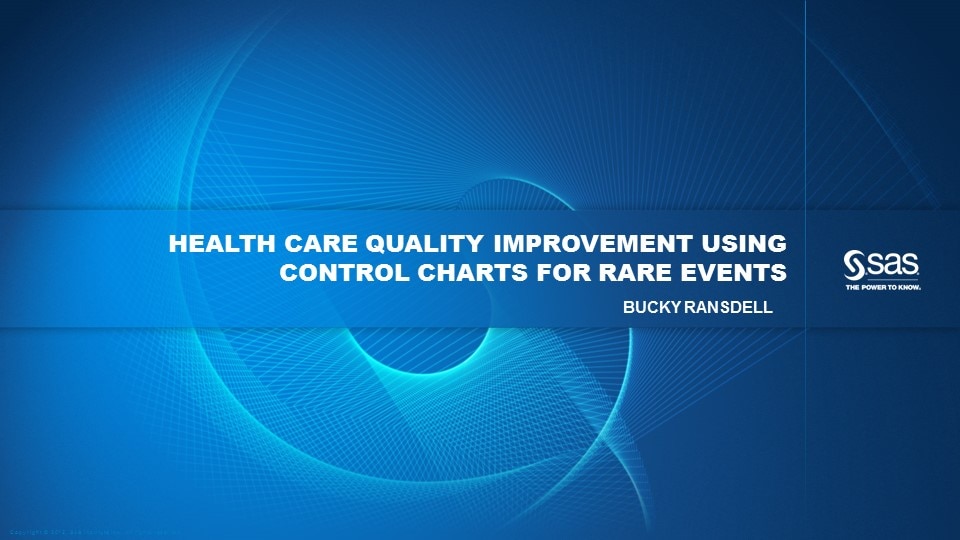 Health Care Quality Improvement Using Control Charts for Rare Events