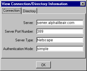 Connection Directory Configuration