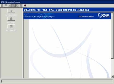 SAS Subscription Manager