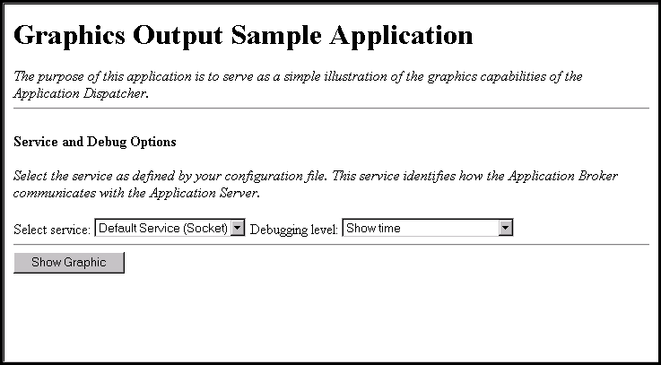 Graphics Output Sample Application